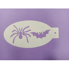Medium  stencil  - ML009  Spin + Vleermuis