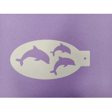Medium  stencil  - ML008 Dolfijnen