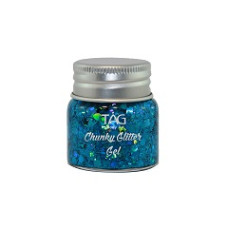 Tag Chunky Glitter Gel - Blue - 20 gr