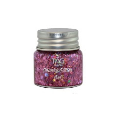 Tag Chunky Glitter Gel - Pink - 20 gr