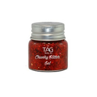 Tag Chunky Glitter Gel - Red - 20 gr
