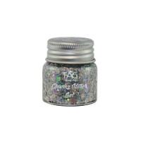 Tag Chunky Glitter Gel - Silver - 20 gr