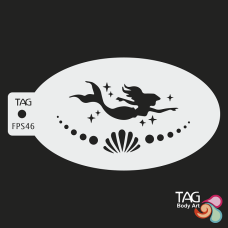 TAG - medium stencil - MERMAID MAGIC