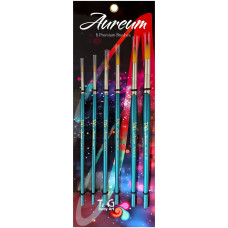 TAG AUREUM  Round & Liner Brush Set (6 penselen)