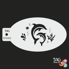 TAG - medium stencil - DOLPHIN DANCE
