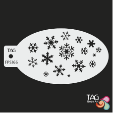 TAG - medium stencil - SNOWFLAKES 