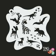 TAG - stencil XL - JURASSIC & FRIENDS