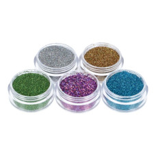 Superstar tattoo glitter set 5 potjes LASER