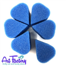 Petal sponsjes blauw 6 stuks - Art Factory