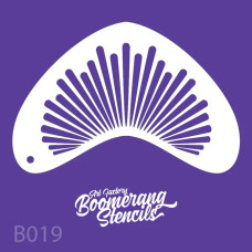 ART FACTORY Boomerang stencil SUNBURST
