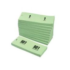 Nummerblok met 1000 dubbele nummers GOEN (10 stuks)