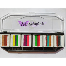      Cameleon  Colorblock-palet  TWIKEL'S FACEPAINT FLUTTER 2 by KELLY DE JONGHE 6x 10 gr.
