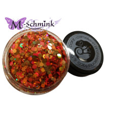 Cameleon Chunky glitter ROYAL ORANGE (oranje met goud)