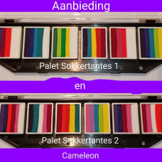                                     Aanbieding Cameleon Colorblock-palet SOKKERTANTES-1 + 2  6x 10 gr.