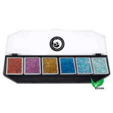 CAMELEON Glitter  cream - FAIRY palet 6 x 8 gr (incl. gratis silicone spatel)