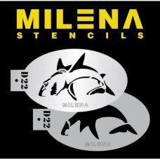 MILENA stencil  Shark- D22
