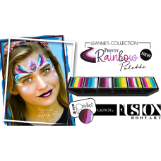 FUSION   LEANNE'S PRETTY RAINBOW splitcake palet (6 x 10 gr.)
