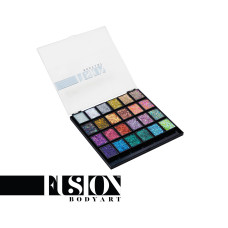 Fusion Magic Sparkles | Colour Shifting Glitter Cream Palette + silicone spateltje