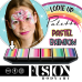 FUSION   LODIE UP CUTE PASTEL RAINBOW PALETTE splitcake palet (6 x 10 gr.)