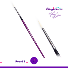 Marcela Bustamante -  Blazin brush | Round 3 (White Nylon)