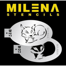 MILENA stencil  Cute Fox - D27