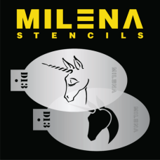 MILENA stencil Dreamy Unicorn - D13