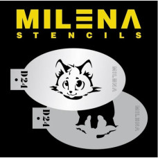 MILENA stencil  Kitty Cat - D24