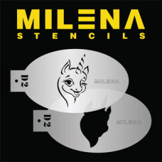 MILENA stencil   Unicorn - D2
