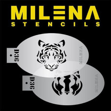 MILENA stencil  Tiger - D36