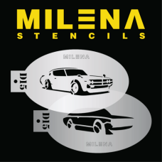 MILENA stencil Car - D15