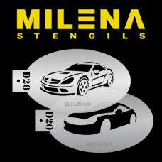 MILENA stencil Sports Car - D20