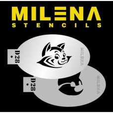 MILENA stencil  Striped Cub - D28