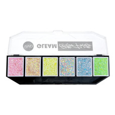 VIVID  Gleam  cream - PASTEL GLOW palet 6 x 8 gr (incl. gratis silicone spatel)