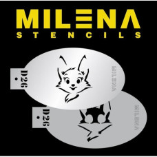 MILENA stencil  Perky Fox - D26