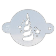 Tap  stencil   Unicorn Horn with Stars  (103) 