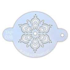 Tap stencil Henna Full Fancy Flower (098)