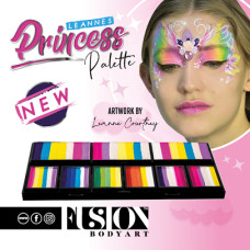 FUSION   LEANNE'S PRINCESS PALETTE splitcake palet (3 x 25 gr. + 6 x 10 gr.) Lees omschrijving