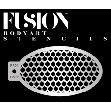 Fusion Medium stencil  - Mermaid Fish Scales FS21