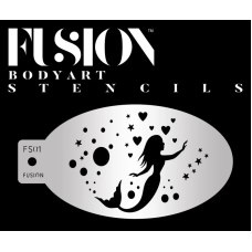 Fusion Medium stencil  - Mermaid Story  FS01