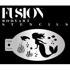 Fusion Medium stencil  - Mermaid Underwater Adventure FS36