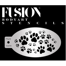 Fusion Medium stencil  - Prowling Paw Print FS23