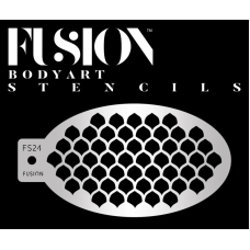 Fusion Medium stencil  - Small Mermaid Fish Scales FS24