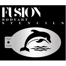 Fusion Medium stencil  - Splashing Dolphin FS29