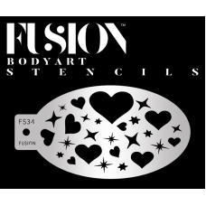 Fusion Medium stencil  - Sweet Heart FS34