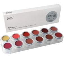 GRIMAS Lipstick  Cream PALET LB 12 x 2.5 ml. + 100 Lip applicators