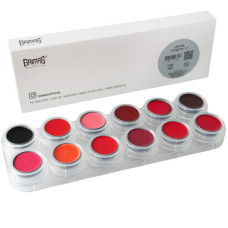 GRIMAS Lipstick  Cream PALET LF 12 x 2.5 ml. + 100 Lip applicators
