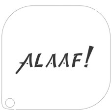 GRIMAS Schmink stencil 27 ALAAF (mini Schminksjabloon)
