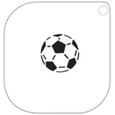GRIMAS Schmink stencil  40 Voetbal (mini Schminksjabloon)