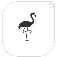 GRIMAS Schmink stencil  67 Flamingo (mini Schminksjabloon)