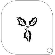 GRIMAS Schmink stencil  37 Hulst (mini Schminksjabloon)